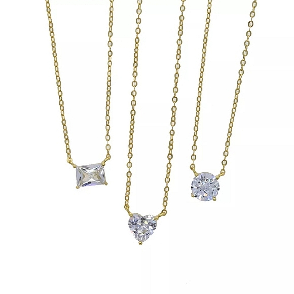 Emerald Diamond Necklace |‎ 18k Gold